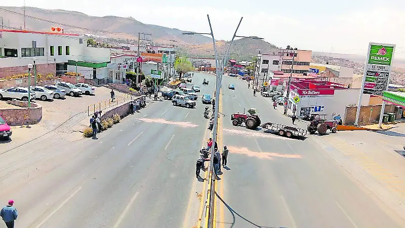 Protesta de productores de frijol en Zacatecas